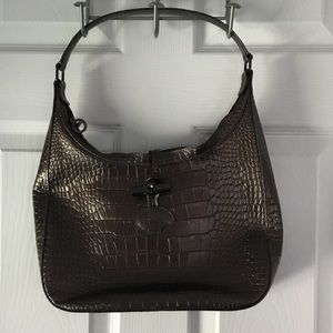 Longchamp snakeskin/ leather handbag